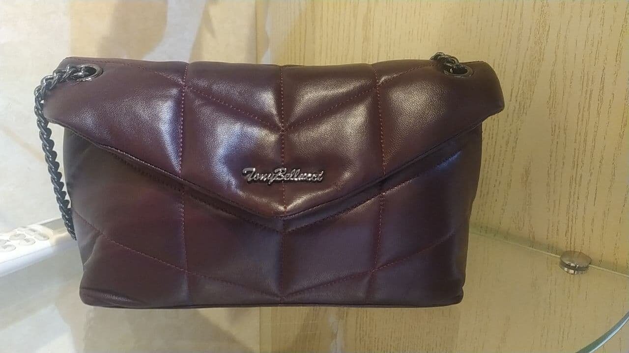 Сумка CHANEL с цеп бордовый